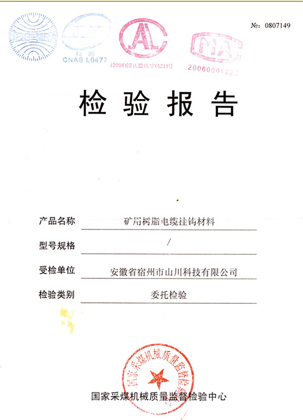 檢驗(yàn)報告
